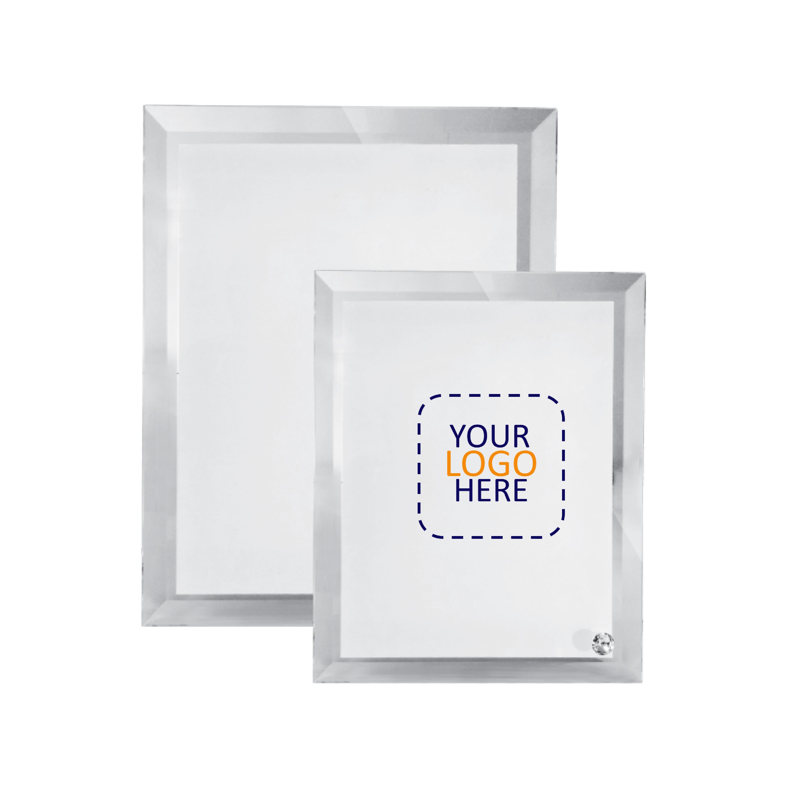 130x180 Rectangular Shaped Photo Crystal with Logo